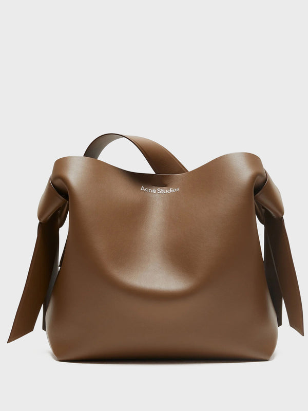 Stoy Musubi Midi Shoulder Bag In Camel Brown