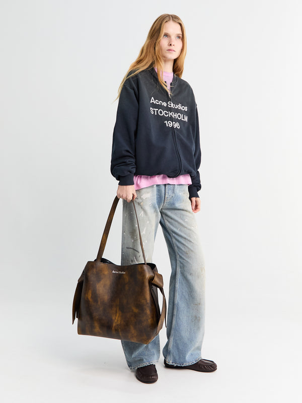 Stoy Musubi Midi Shoulder Bag In Ochre Yellow