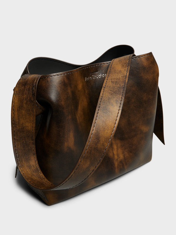 Stoy Musubi Midi Shoulder Bag In Ochre Yellow