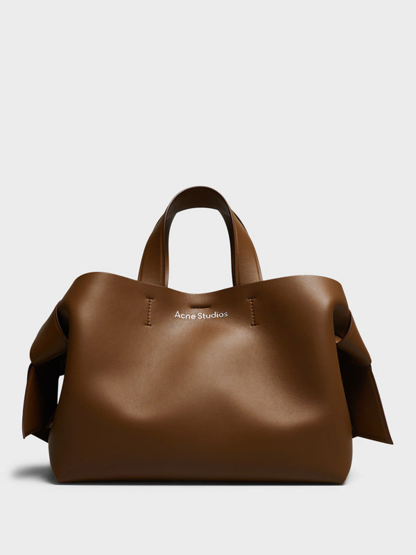 Stoy Musubi Midi Tote Bag In Camel Brown