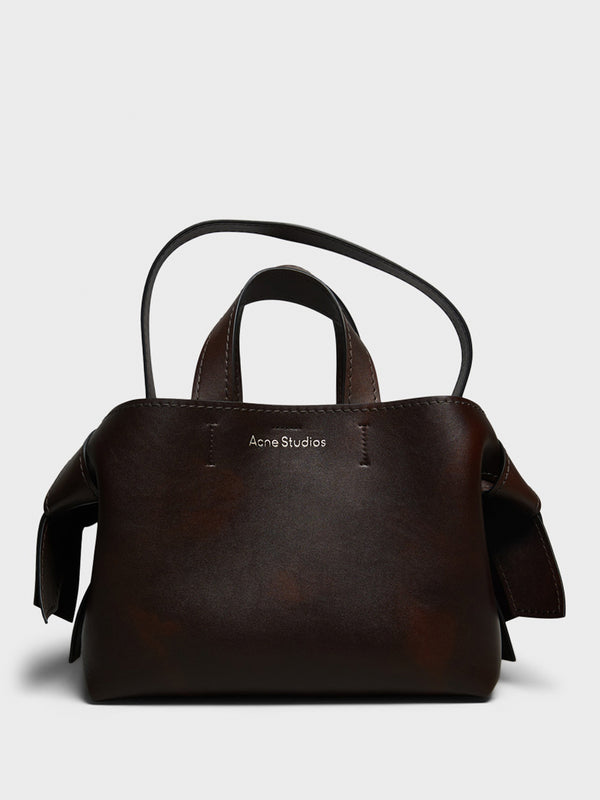 Stoy Musubi Midi Tote Bag In Dark Brown