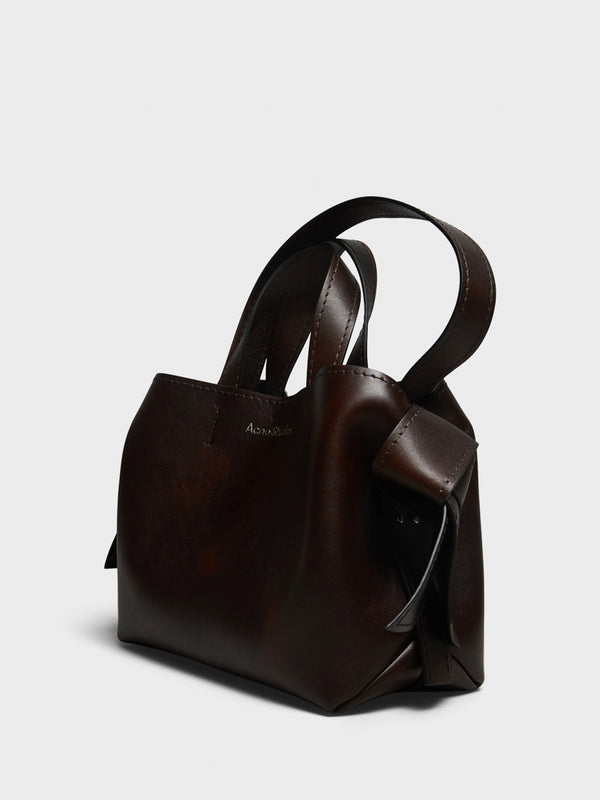 Stoy Musubi Midi Tote Bag In Dark Brown