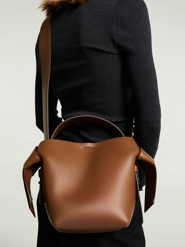 Stoy Musubi Mini Bag In Camel Brown