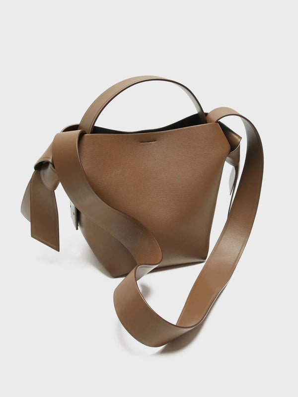 Stoy Musubi Mini Shoulder Bag In Camel Brown