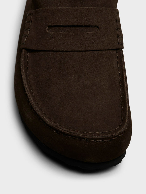 Stoy Naples Wrapped Suede Leather Shoes In Carafe