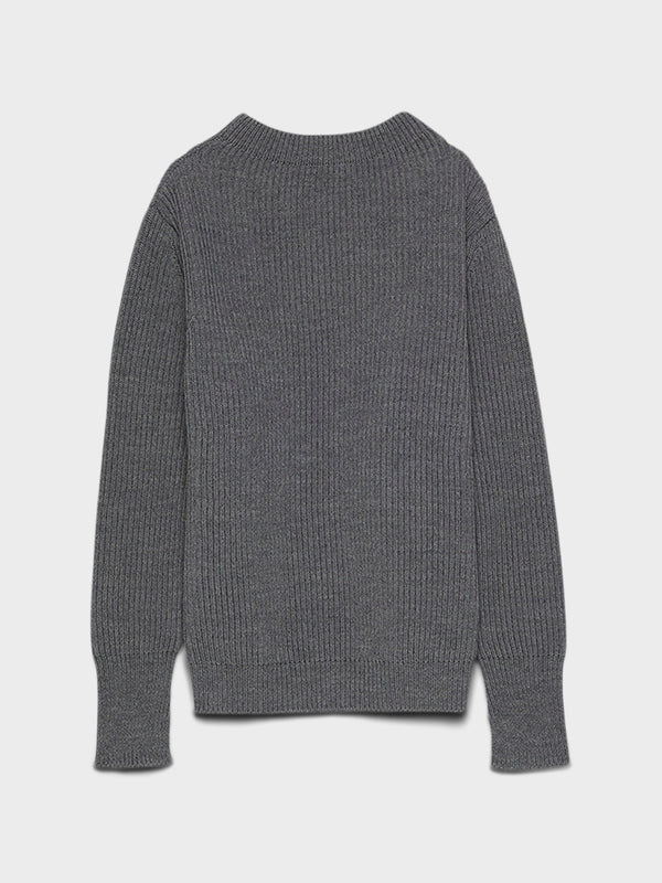 Stoy Navy Crewneck In Grey