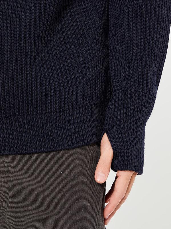 Stoy Navy Crewneck In Navy