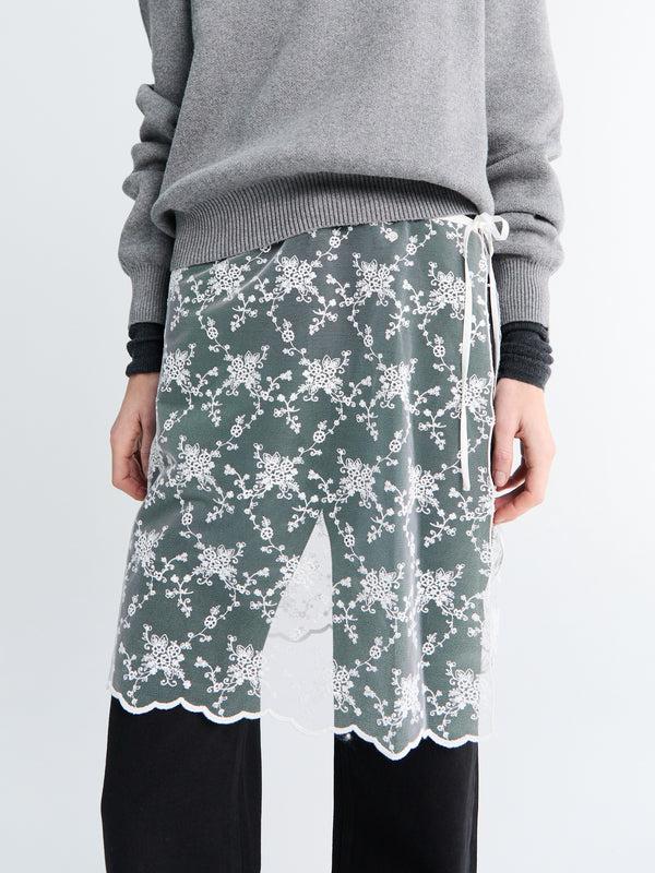 stoy Needlework Layering Skirt in White