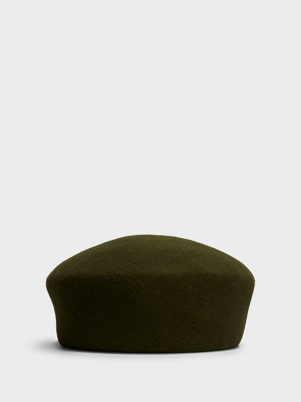 Stoy Noxley Pillbox Hat In Olive