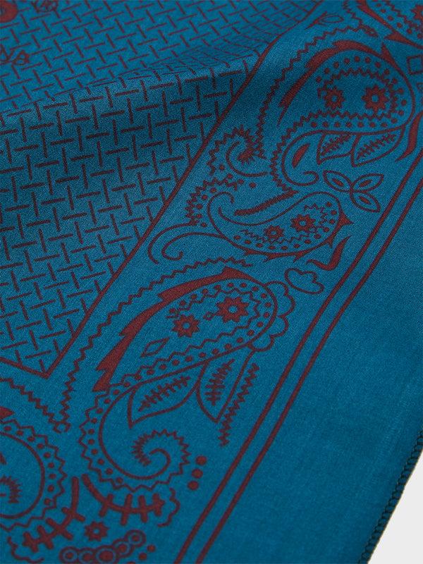 Stoy Off-Race Bandana In Aqua Blue