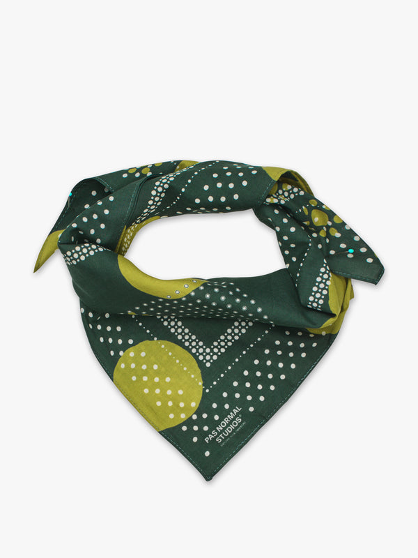 Stoy Off-Race Bandana In Moss Green