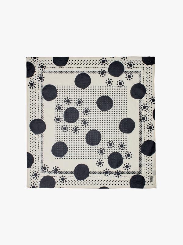stoy Off-Race Bandana in Off White