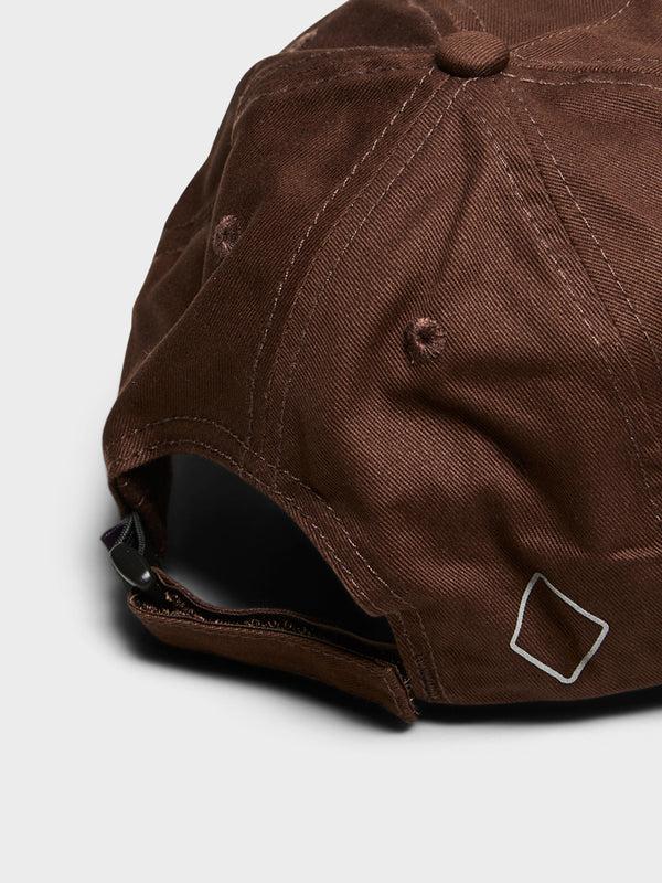 Stoy Off-Race Cotton Cap In Light Brown