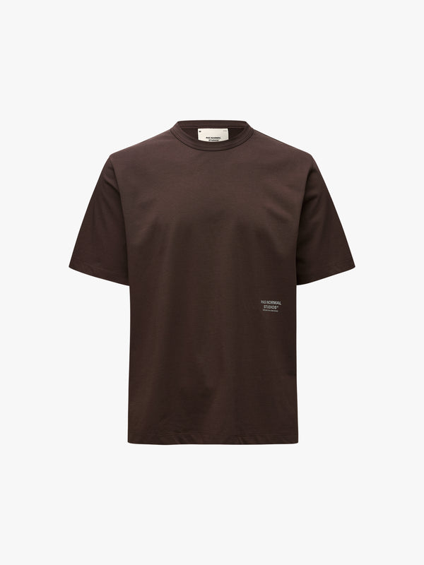 stoy Off-Race Cotton Tech T-Shirt in Dark Purple