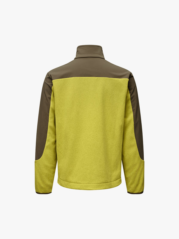 Stoy Off-Race Light Fleece Half-Zip In Moss Green