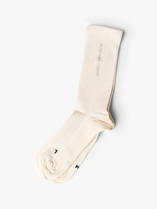 stoy Off-Race Socks in Off White