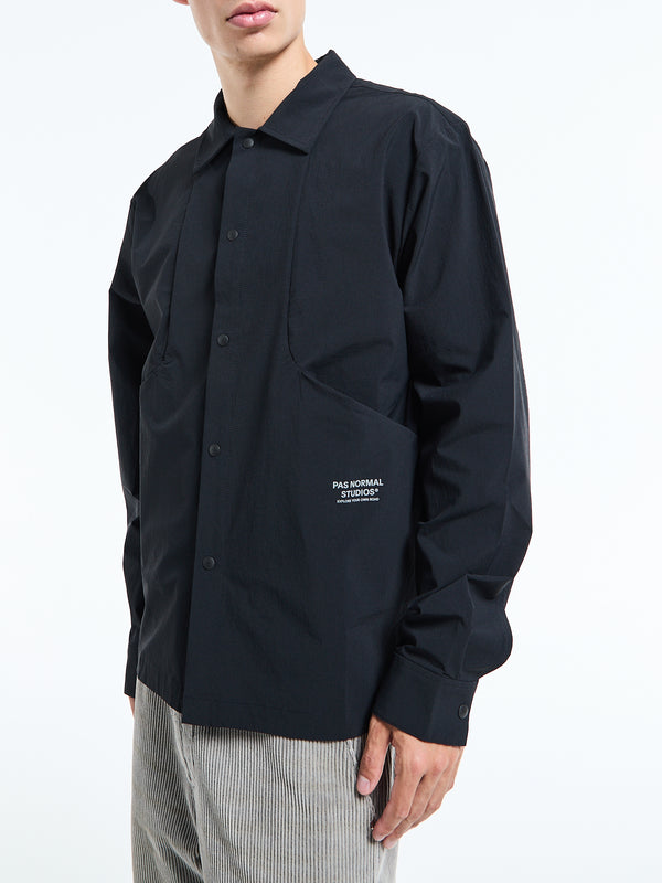 Stoy Off-Race Tech Overshirt In Black