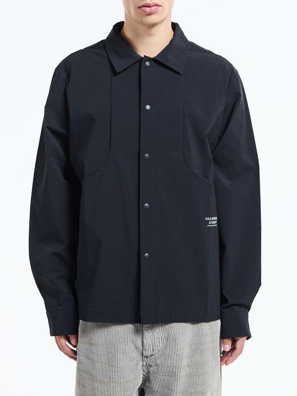stoy Off-Race Tech Overshirt in Black
