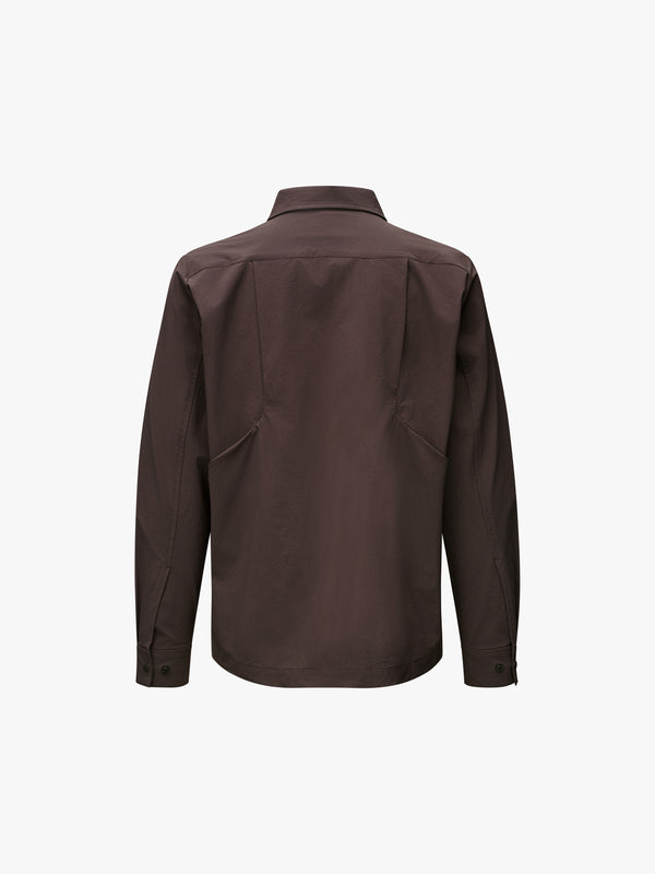 Stoy Off-Race Tech Overshirt In Dark Purple