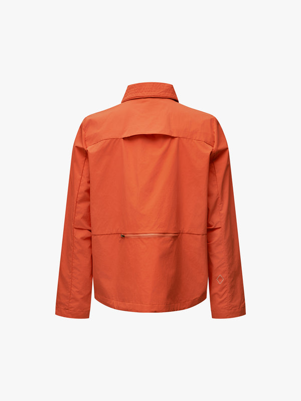 Stoy Off-Race Utility Jacket In Hibiscus Orange