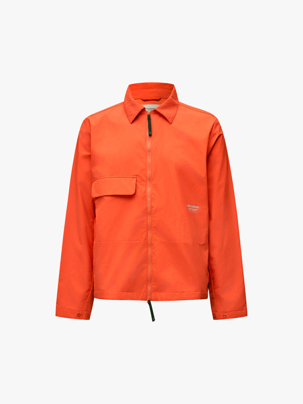 stoy Off-Race Utility Jacket in Hibiscus Orange