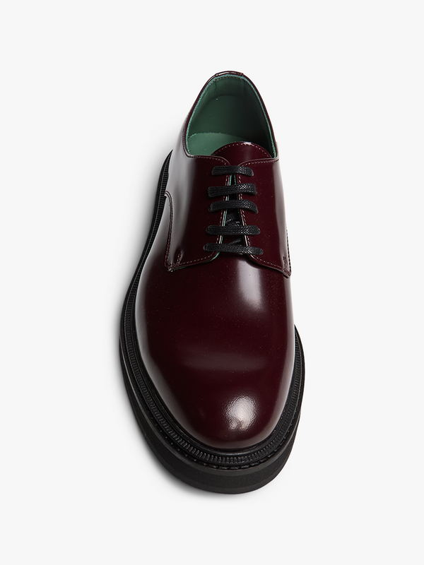 Stoy Officer Derbee In Burgundy Polido
