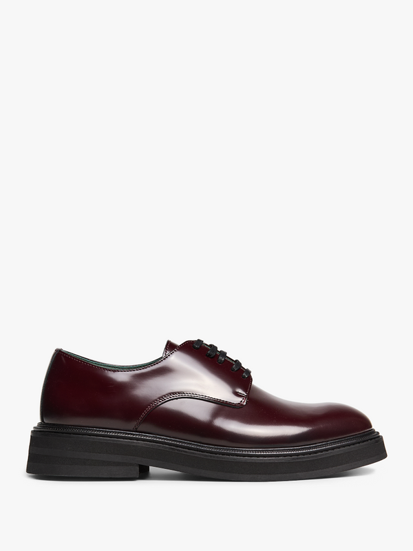 stoy Officer Derbee in Burgundy Polido