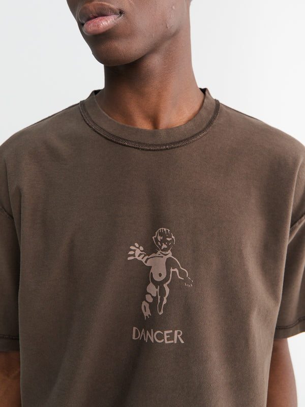 Stoy OG Logo Inside T-Shirt In Brown