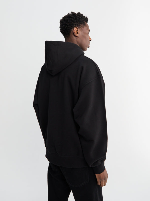 Stoy OG Zip Logo Hoodie In Black