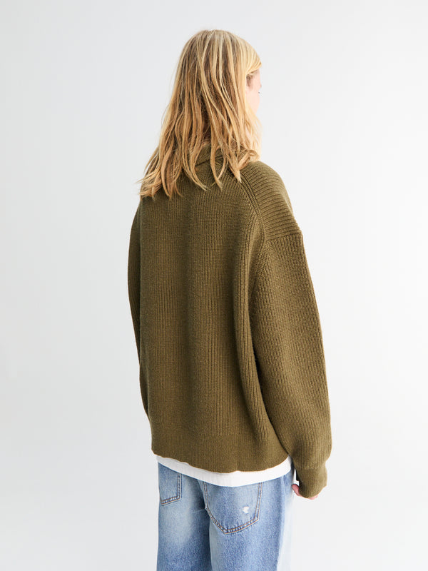 Stoy Open Neck Knit Polo