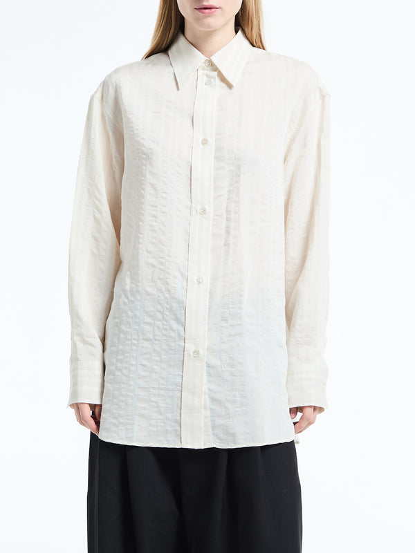 Stoy Oversized Classic Shirt In Chalk