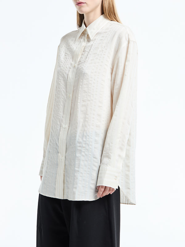 Stoy Oversized Classic Shirt In Chalk