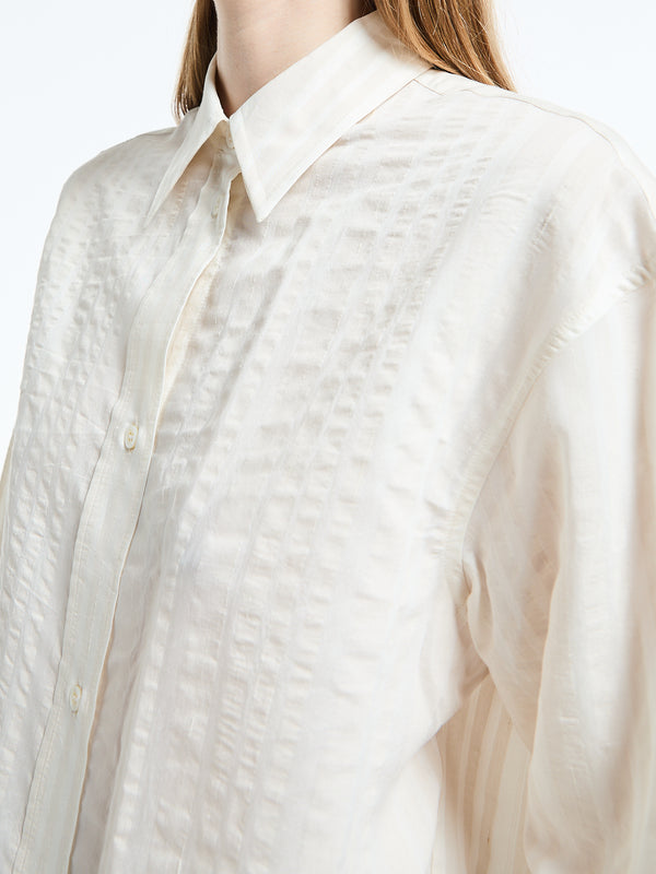 Stoy Oversized Classic Shirt In Chalk