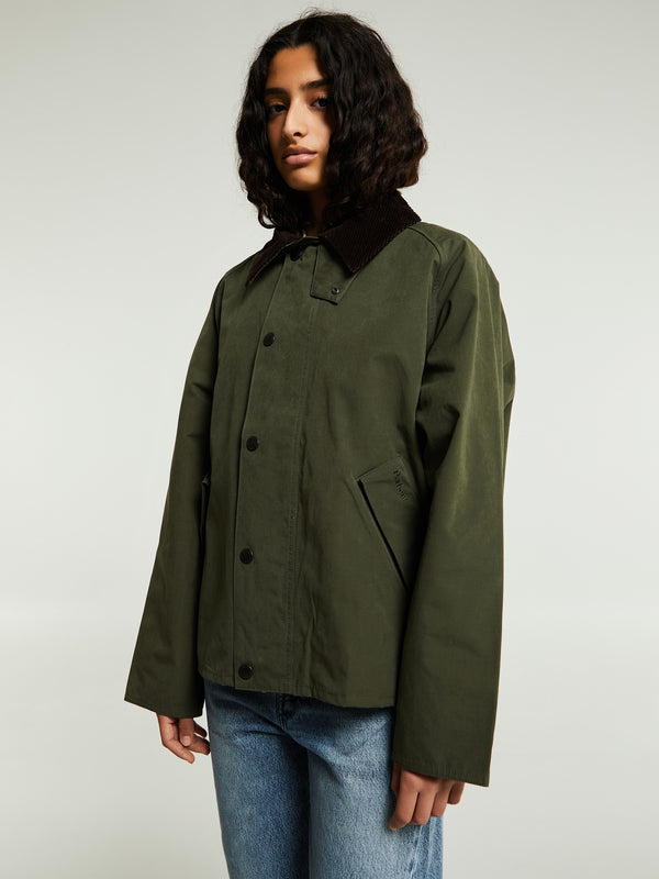 Stoy Oversized Transporter Casual Jacket In Sage