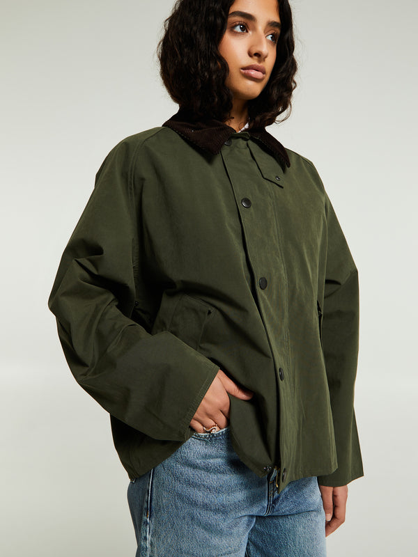Stoy Oversized Transporter Casual Jacket In Sage