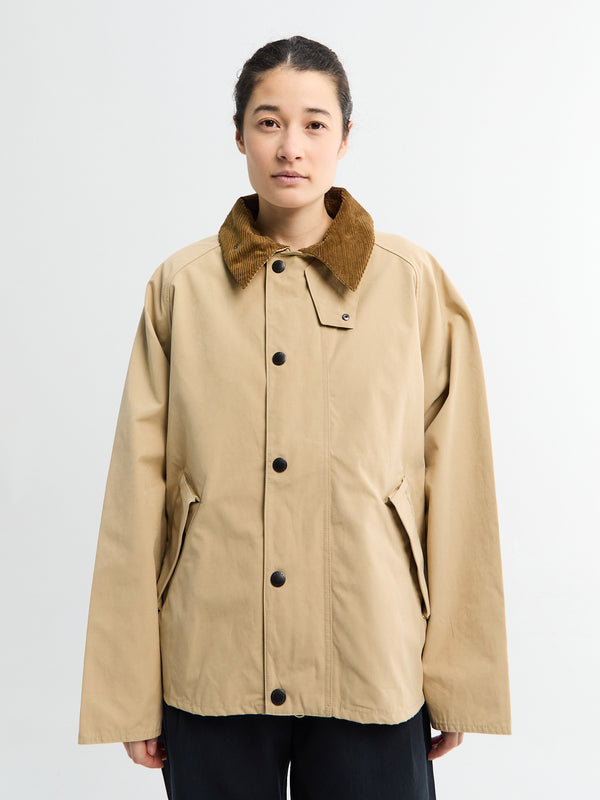 stoy Oversized Transporter Casual Jacket in Stone