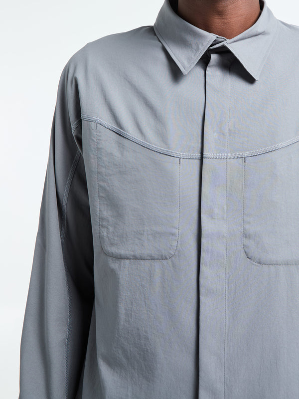 Stoy PeaceShell River Shirt In Lava Smoke