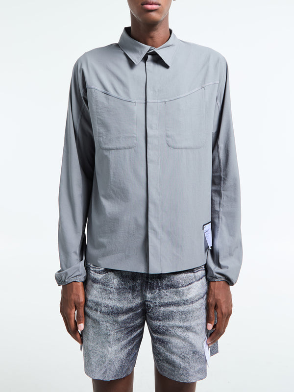 stoy PeaceShell River Shirt in Lava Smoke