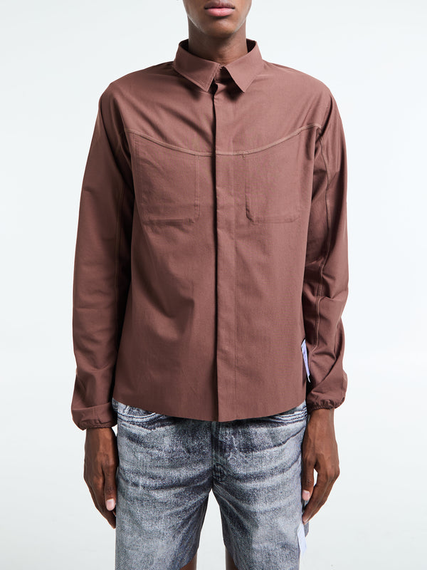 Stoy PeaceShell River Shirt In Rocky Road
