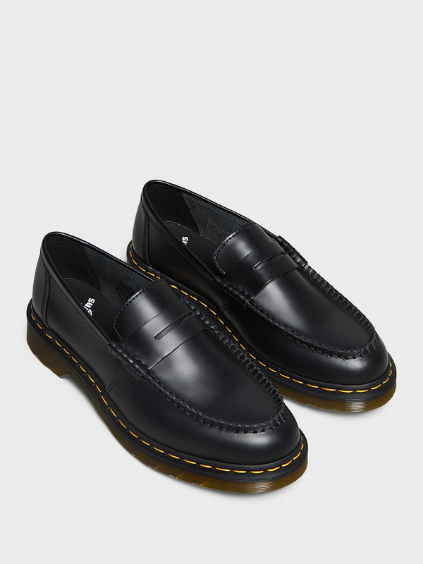 Stoy Penton Loafers In Black Smooth