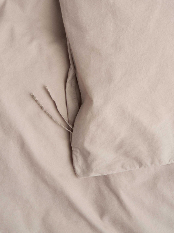 Stoy Percale Duvet Cover In Clay
