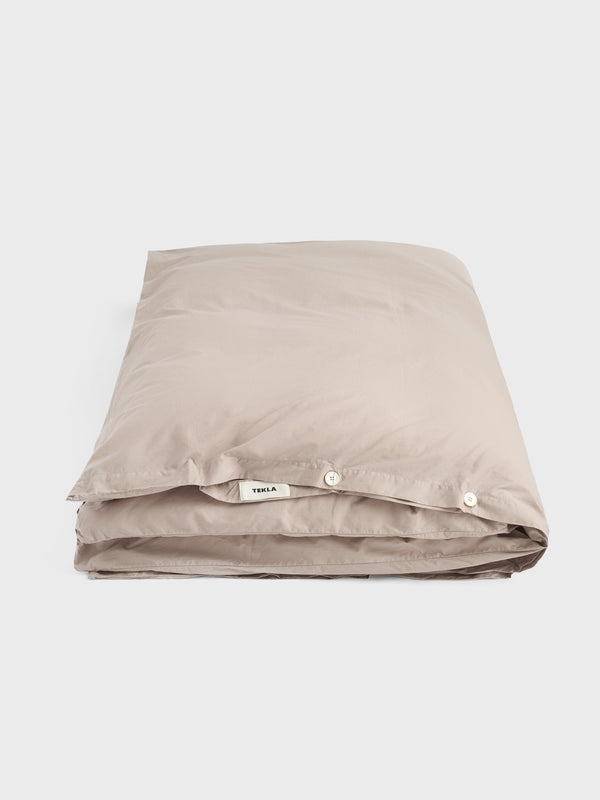 Stoy Percale Duvet Cover In Clay