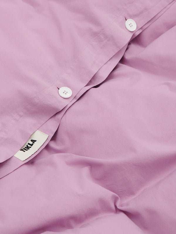 Stoy Percale Duvet Cover In Mallow Pink