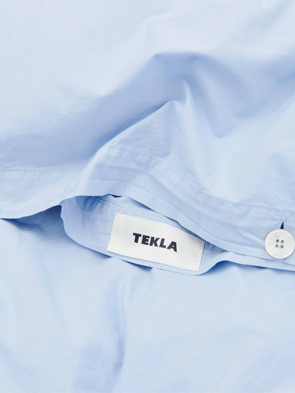 Stoy Percale Duvet Cover In Morning Blue