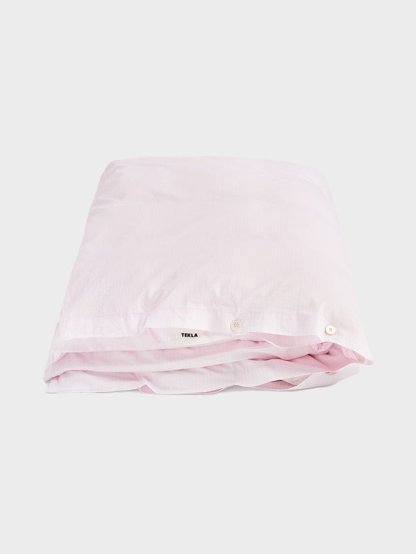 Stoy Percale Duvet Cover In Pastel Stripes