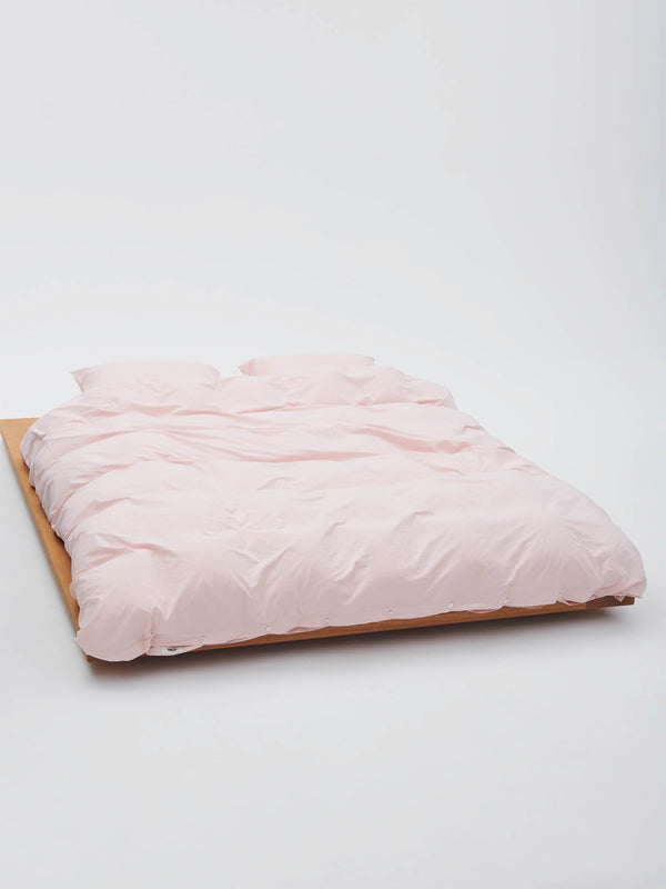 stoy Percale Duvet Cover in Petal Pink