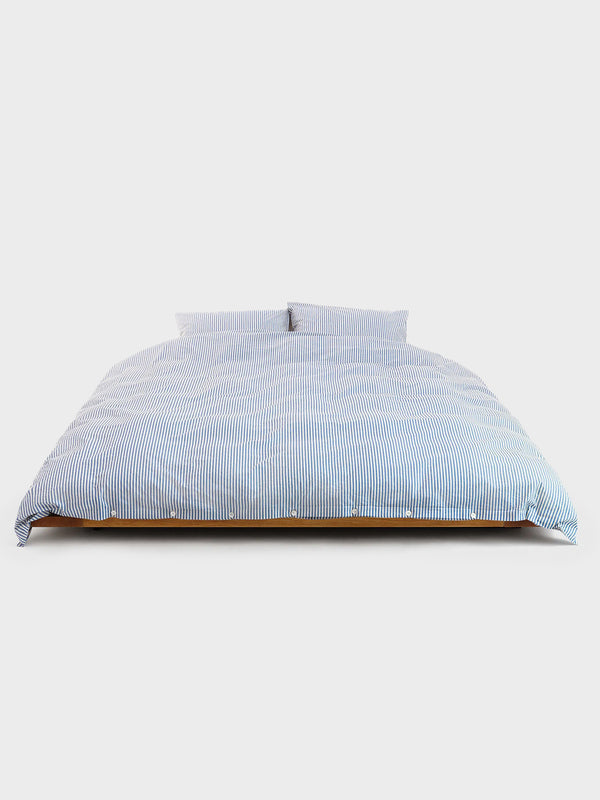 stoy Percale Duvet Cover in Skagen Stripes