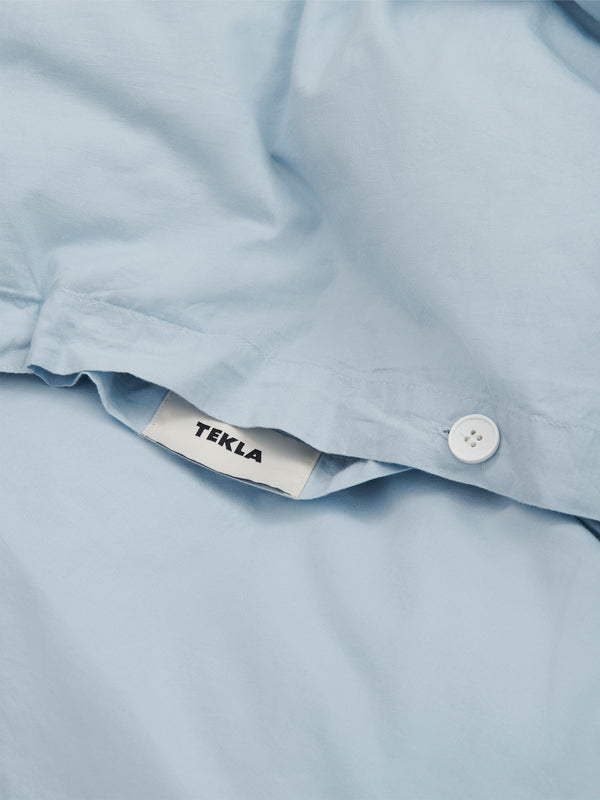 Stoy Percale Duvet Cover In Sky Blue
