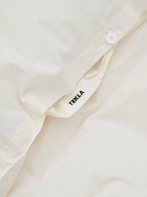 Stoy Percale Duvet Cover In Winter White