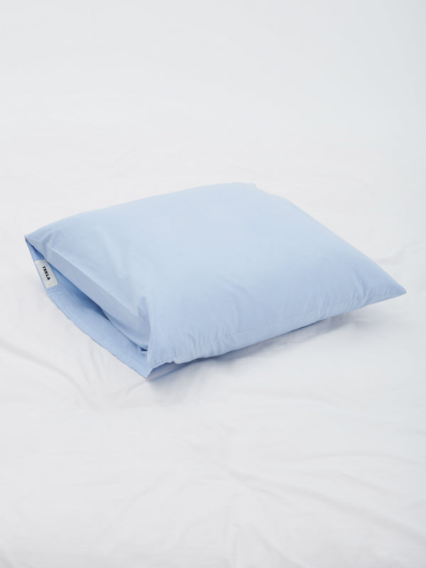 stoy Percale Pillow Sham in Morning Blue